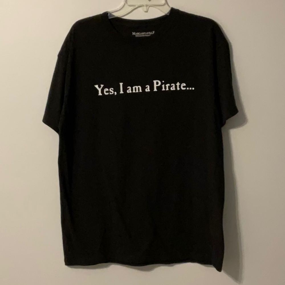 Men’s Large Margaritaville Cozumel Pirate Shirt Black